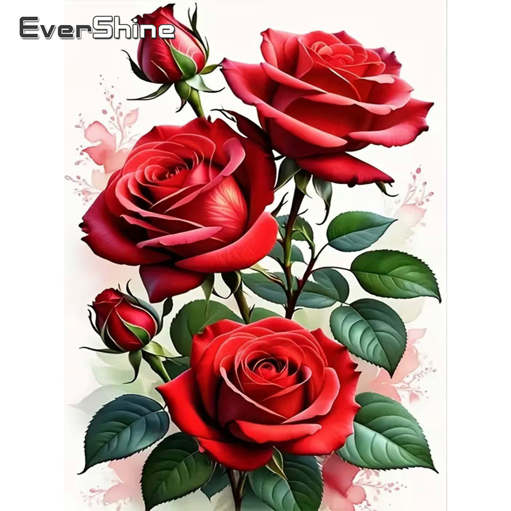 Resin Art Kit For Beginners - Evershine Diamond Mosaic Flower Cross Stitch