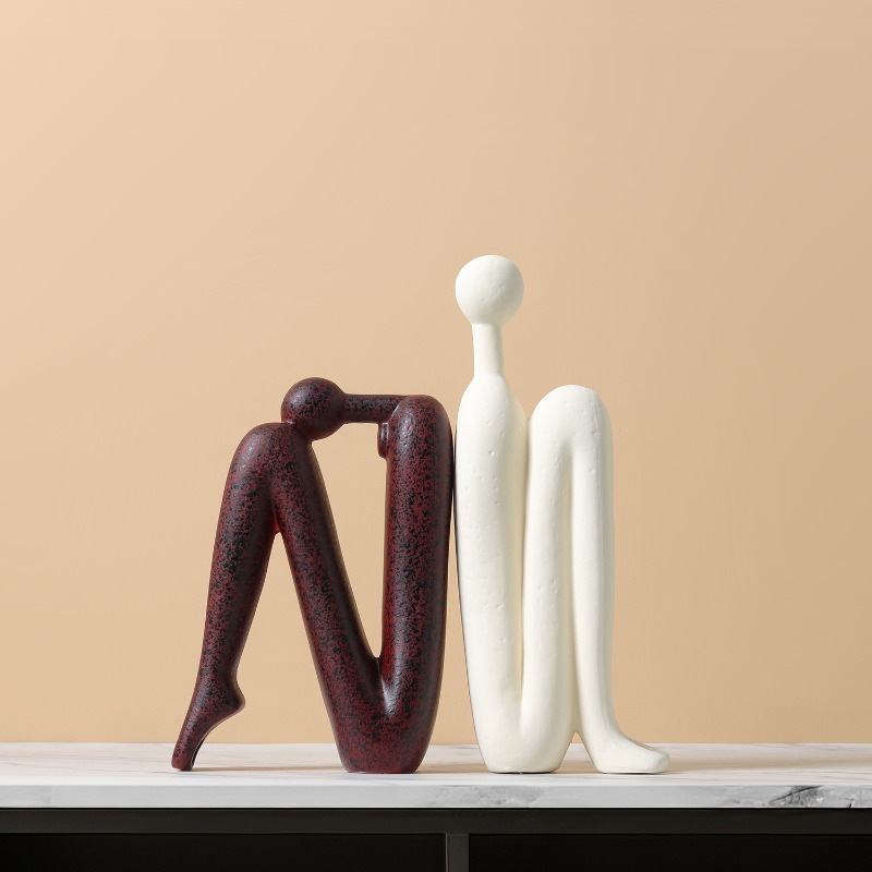 Resin Art Aesthetic - Abstract Figures, Minimalism, Resin Sculpture Art,