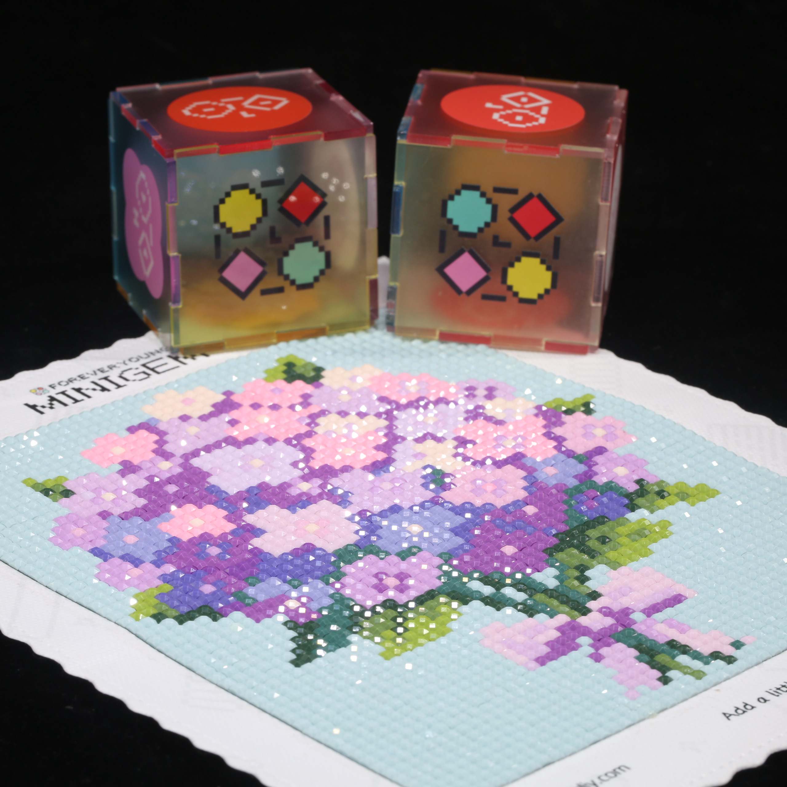 Resin Art Kit For Beginners - Minigem® Purple Hydrangea 5D Diamond Painting