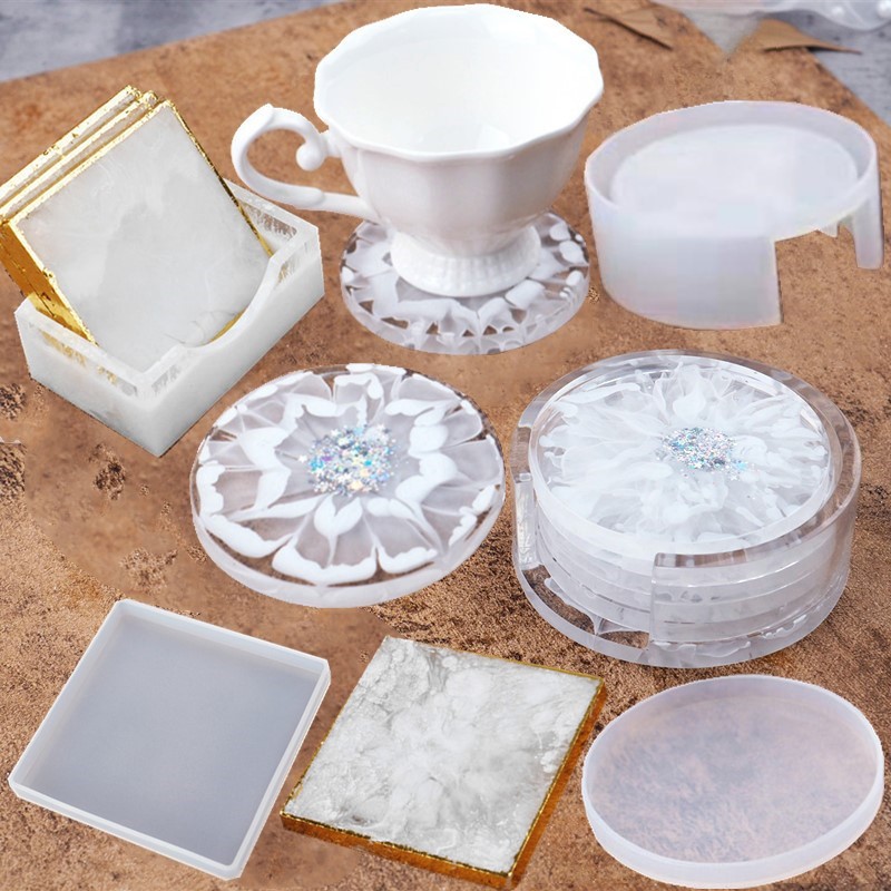 Resin Art Liquid - SNASAN Coaster Cup Mat Silicone Mold