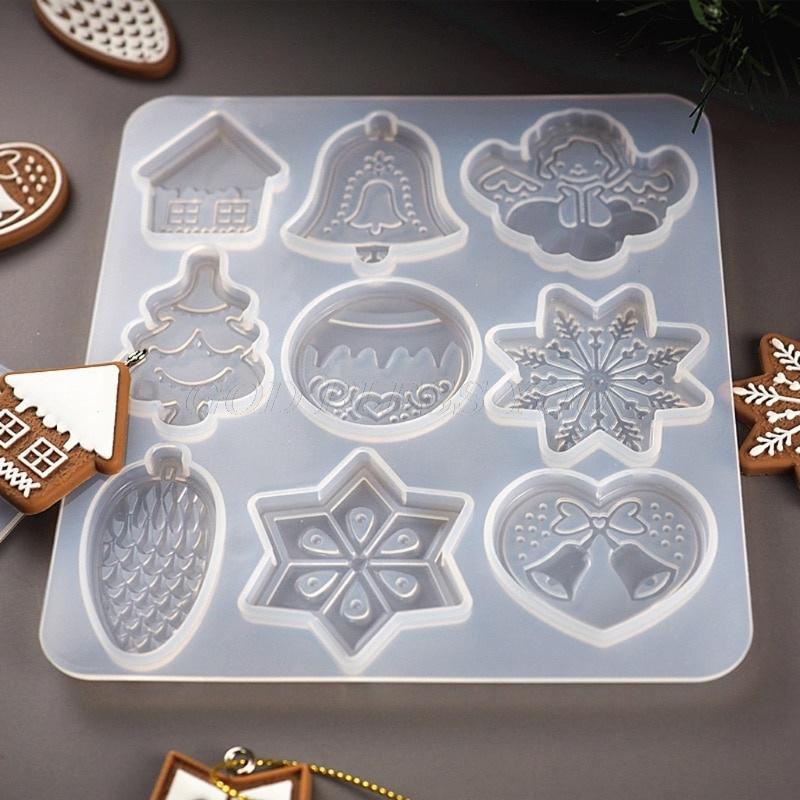 Resin Art Pendant - Christmas DIY Crystal Epoxy Mold Christmas