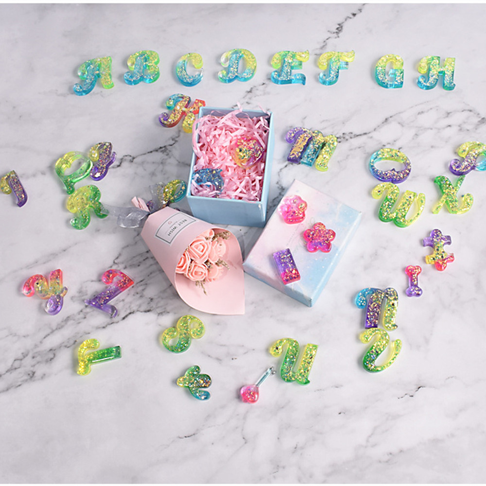Alphabet Epoxy Resin Silicone  - огляд і ціна Resin Art Kit For Beginners