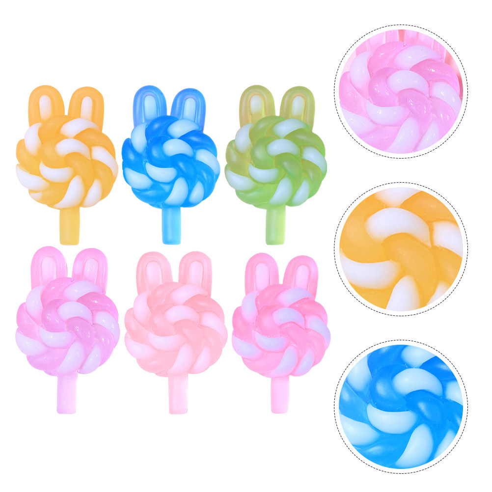 24Pcs Cute Cartoon Lollipop Ch - огляд і ціна Resin Art Pendant