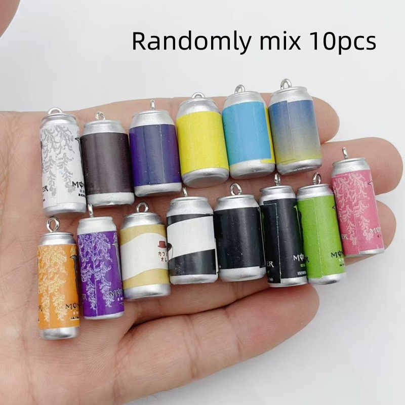 10Pcs Mini Simulation Beverage - огляд і ціна Resin Art Pendant