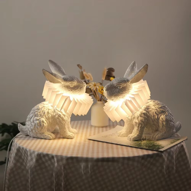 Rabbit table lamp Cute Resin a - огляд і ціна Resin Art On Floor