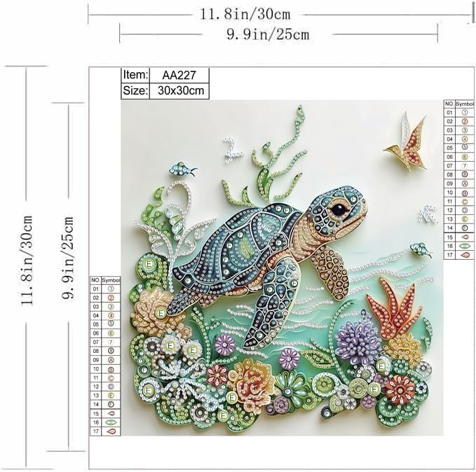 Sea Turtle Animal Diamond Pain - огляд і ціна Resin Art Kit For Beginners