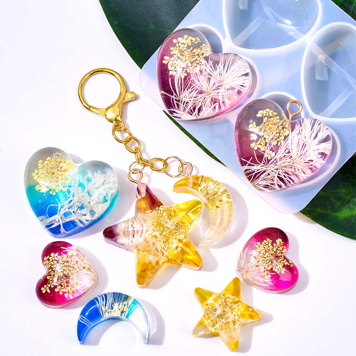 Heart Star Moon Pendant Silico - огляд і ціна Resin Art Liquid
