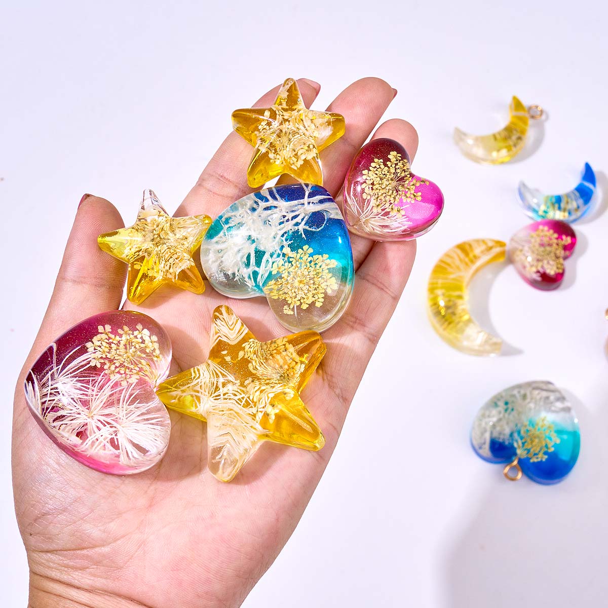Heart Star Moon Pendant Silico - огляд і ціна Resin Art Liquid