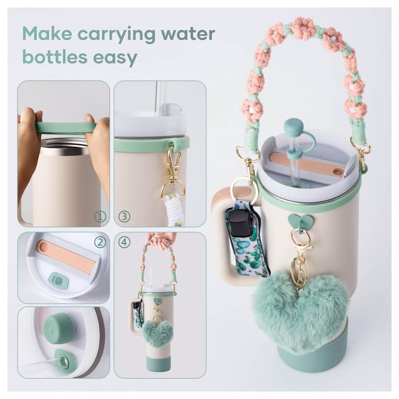 Resin Straw Cap Set for Stanle - огляд і ціна Resin Art Bottle
