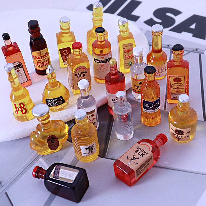 10pcs Miniature Dollhouse Bott - огляд і ціна Resin Art Bottle