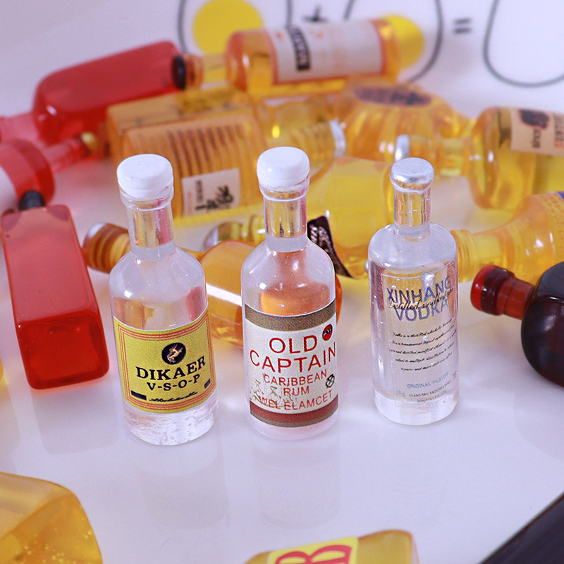 10pcs Miniature Dollhouse Bott - огляд і ціна Resin Art Bottle