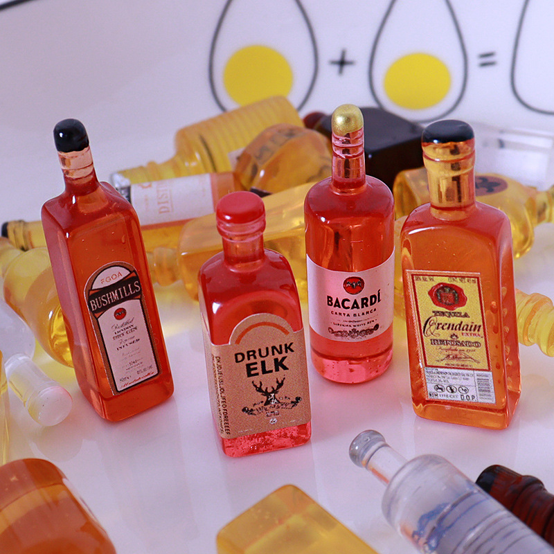 10pcs Miniature Dollhouse Bott - огляд і ціна Resin Art Bottle