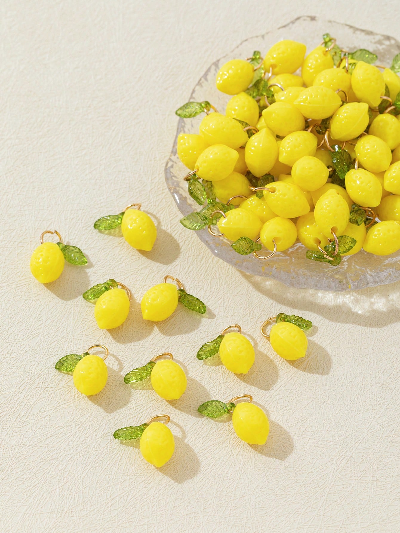 10Pcs 3D Lemon Resin Charms Pe - огляд і ціна Resin Art Pendant