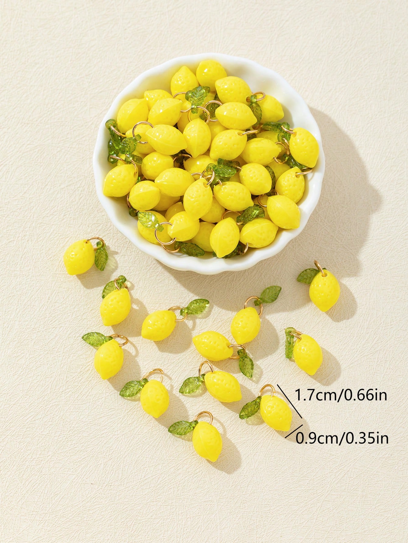 10Pcs 3D Lemon Resin Charms Pe - огляд і ціна Resin Art Pendant