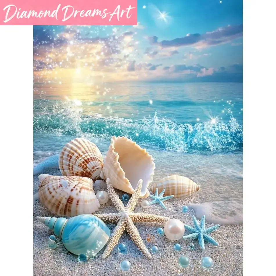 Frameless, Beach Shell Diamond - огляд і ціна Resin Art Kit For Beginners
