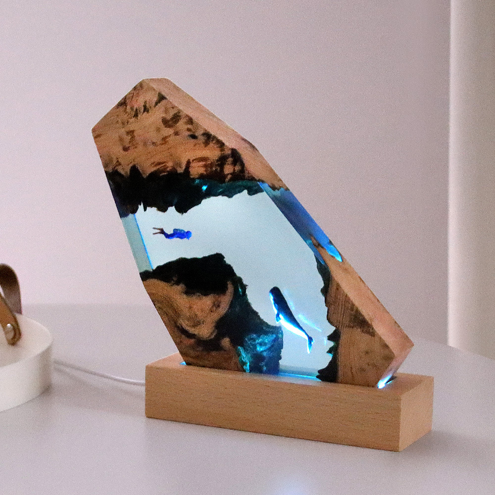 New Underwater Cave Whale Dive - огляд і ціна Resin Art Underwater