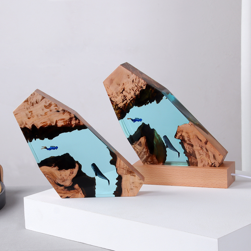New Underwater Cave Whale Dive - огляд і ціна Resin Art Underwater