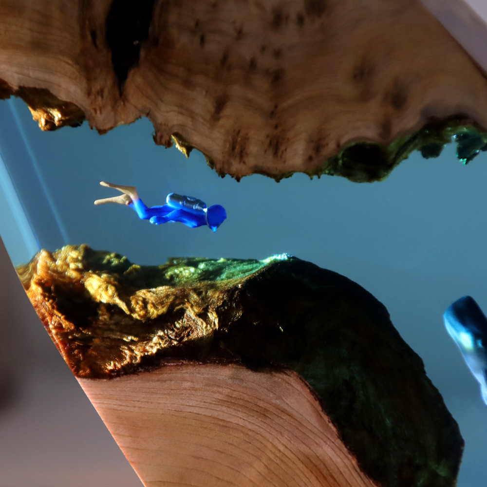 New Underwater Cave Whale Dive - огляд і ціна Resin Art Underwater