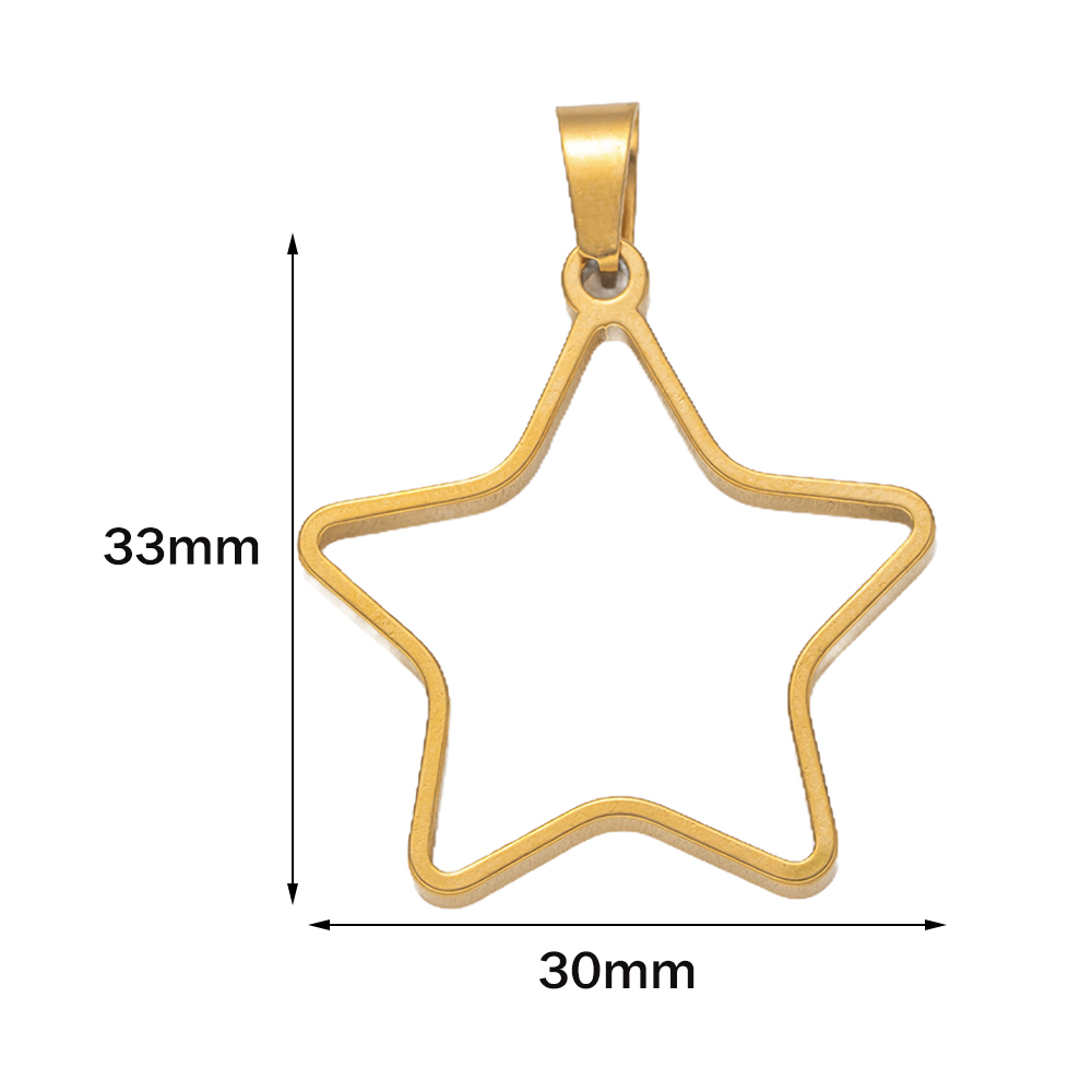5pcs Stainless Steel Open Back - огляд і ціна Resin Art Pendant