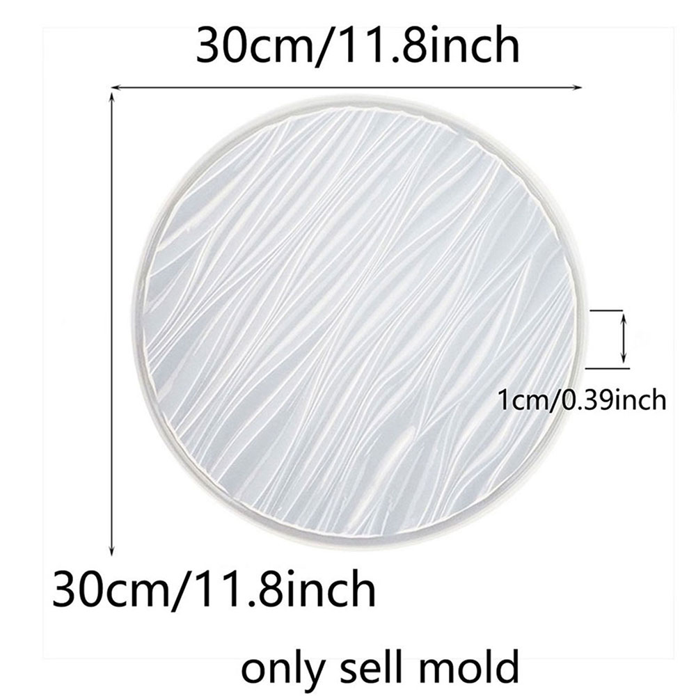 Large Round Tray Silicone Mold - огляд і ціна Resin Art Liquid