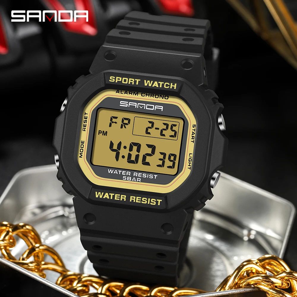 SANDA 2107 Children Watch Men  - огляд і ціна Resin Art Underwater
