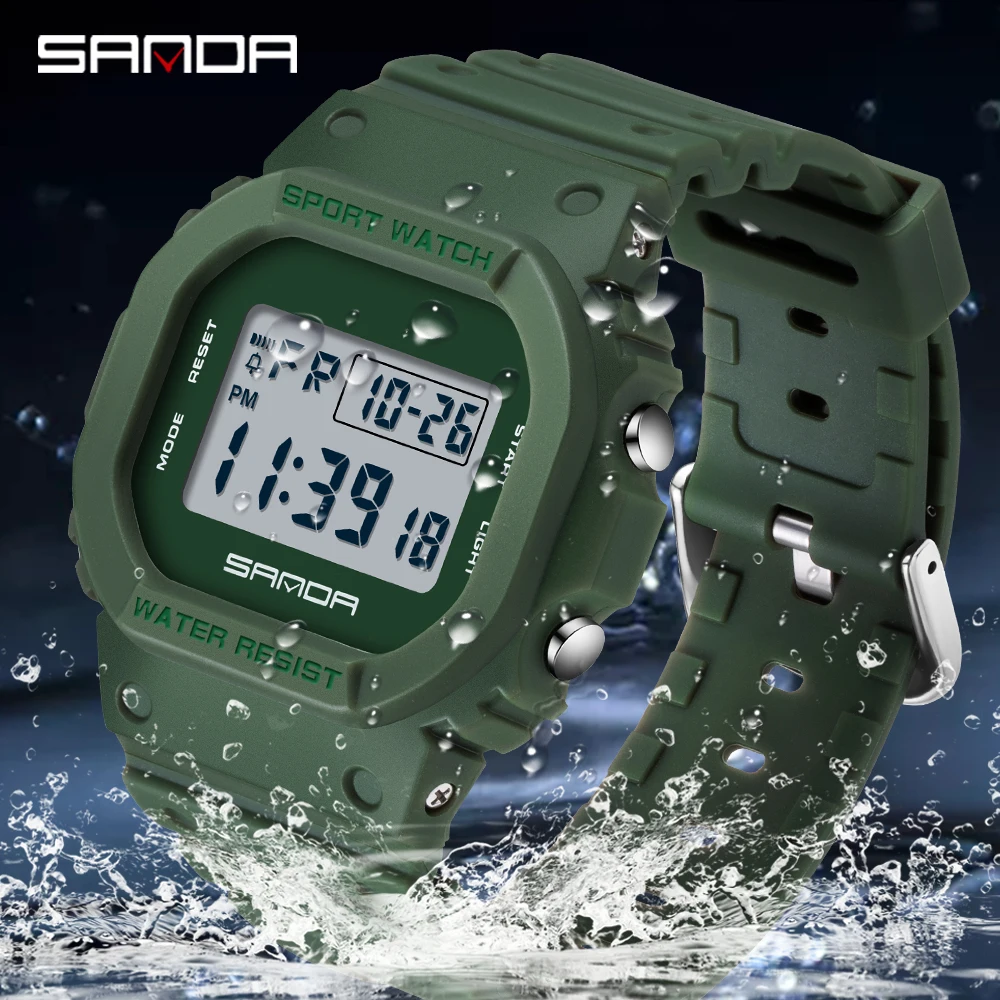 SANDA 2107 Children Watch Men  - огляд і ціна Resin Art Underwater