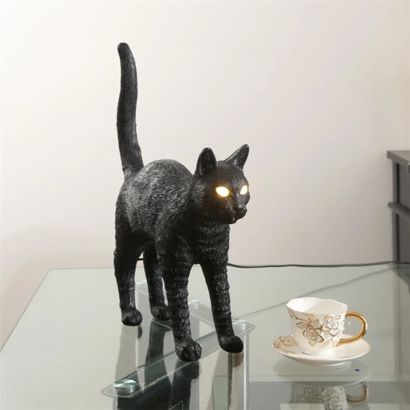 Nordic cat Table Lamp Resin an - огляд і ціна Resin Art On Floor