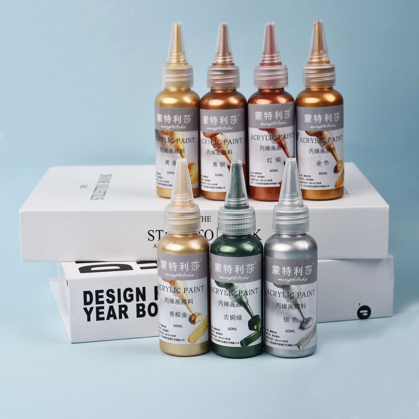 7 Colors 60ml/Bottle Metallic  - огляд і ціна Resin Art Bottle