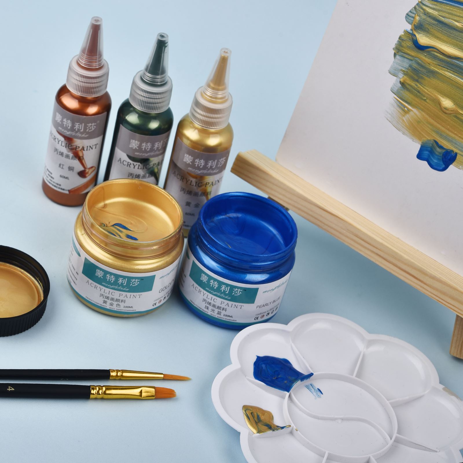7 Colors 60ml/Bottle Metallic  - огляд і ціна Resin Art Bottle