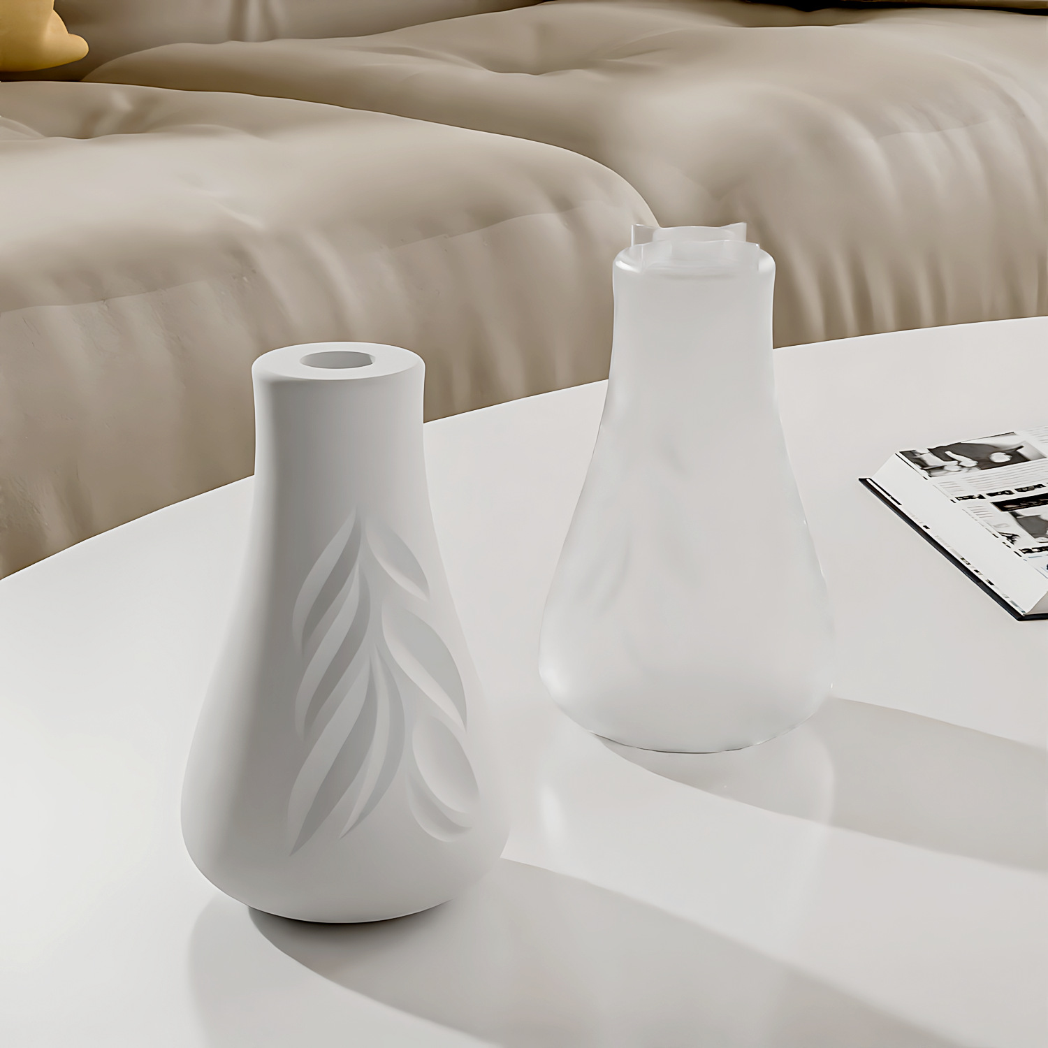 Leaf Texture Vase Silicone Mol - огляд і ціна Resin Art Bottle