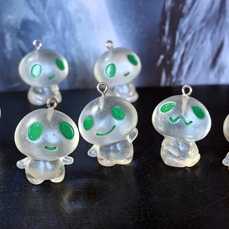 7Pcs Glow In The Dark Alien Re - огляд і ціна Resin Art Pendant