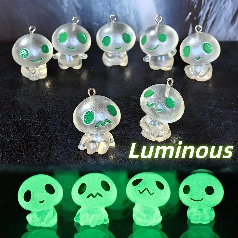 7Pcs Glow In The Dark Alien Re - огляд і ціна Resin Art Pendant