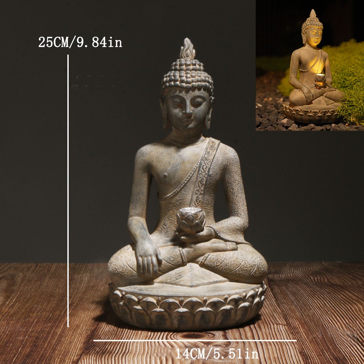 Zen-Inspired Solar-Powered Bud - огляд і ціна Resin Art India