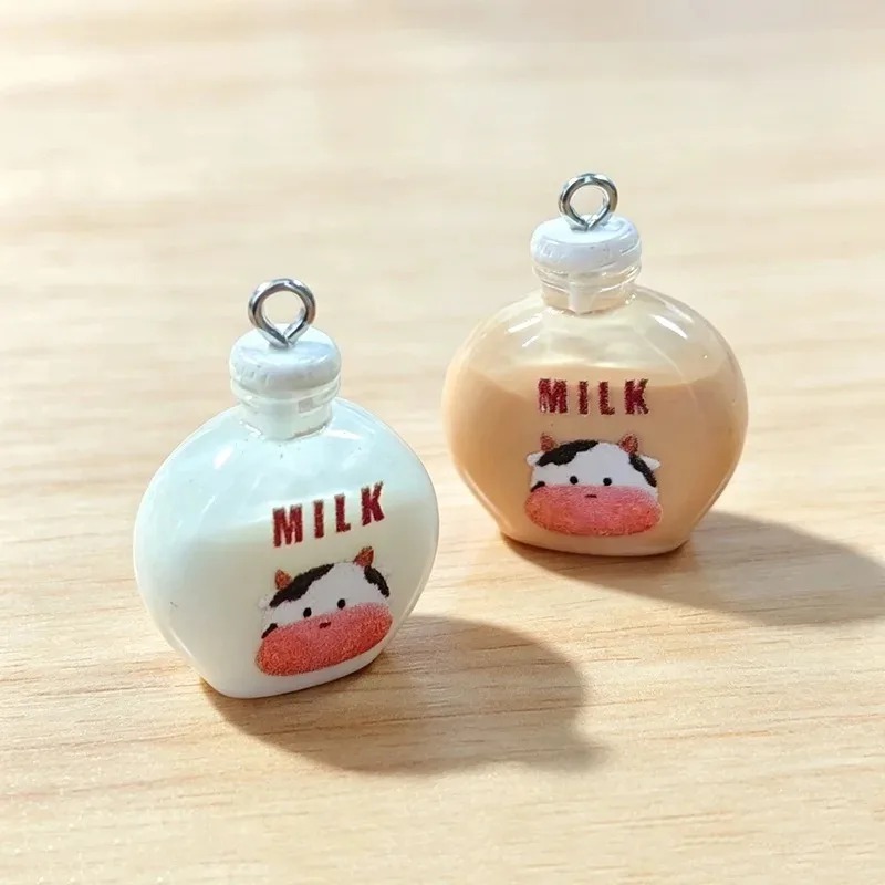 10Pcs Adorable Small Cow Milk  - огляд і ціна Resin Art Bottle