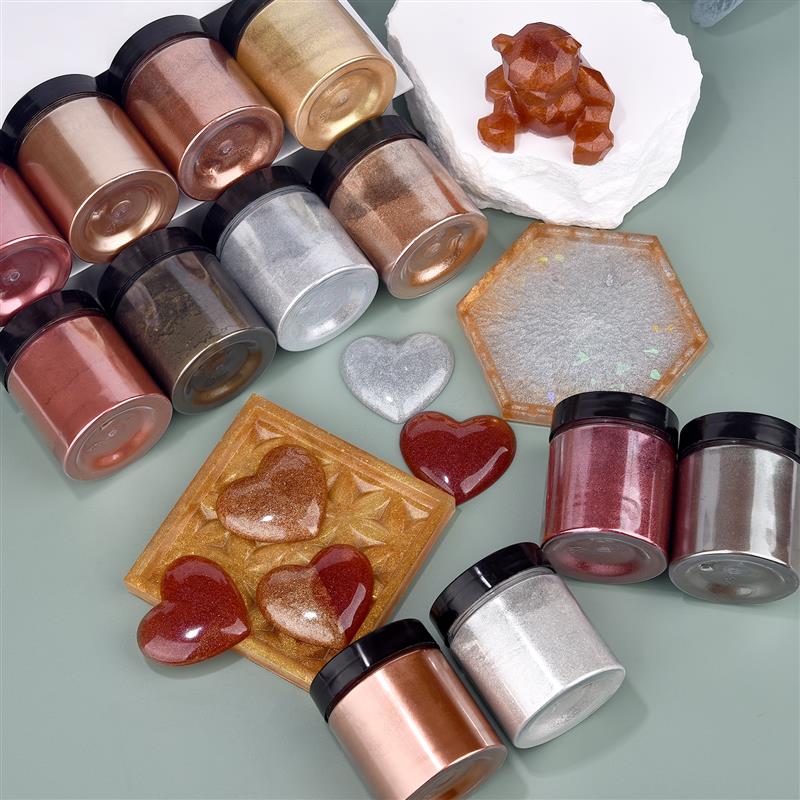50g Shimmer Metallic Gold Silv - огляд і ціна Resin Art Liquid