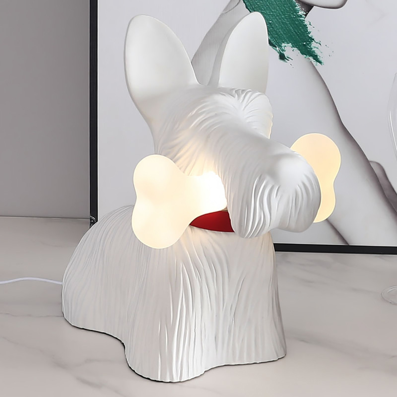 Scottie Table Lamp Decoration  - огляд і ціна Resin Art On Floor
