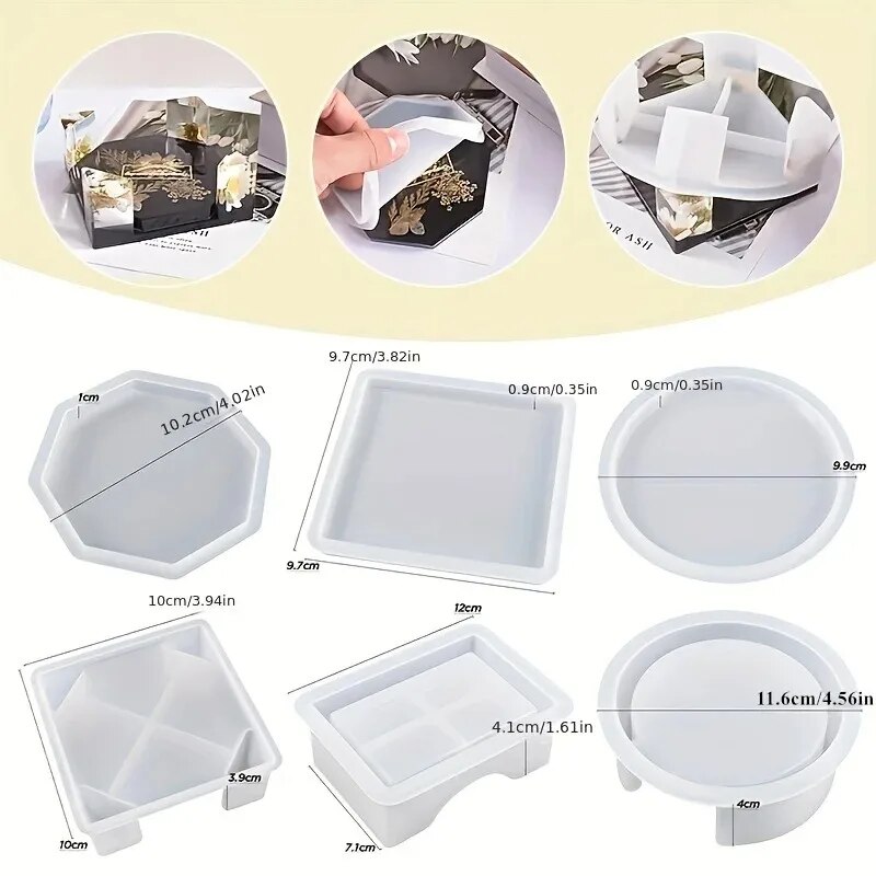 Coaster Resin Molds Set Includ - огляд і ціна Resin Art Kit For Beginners