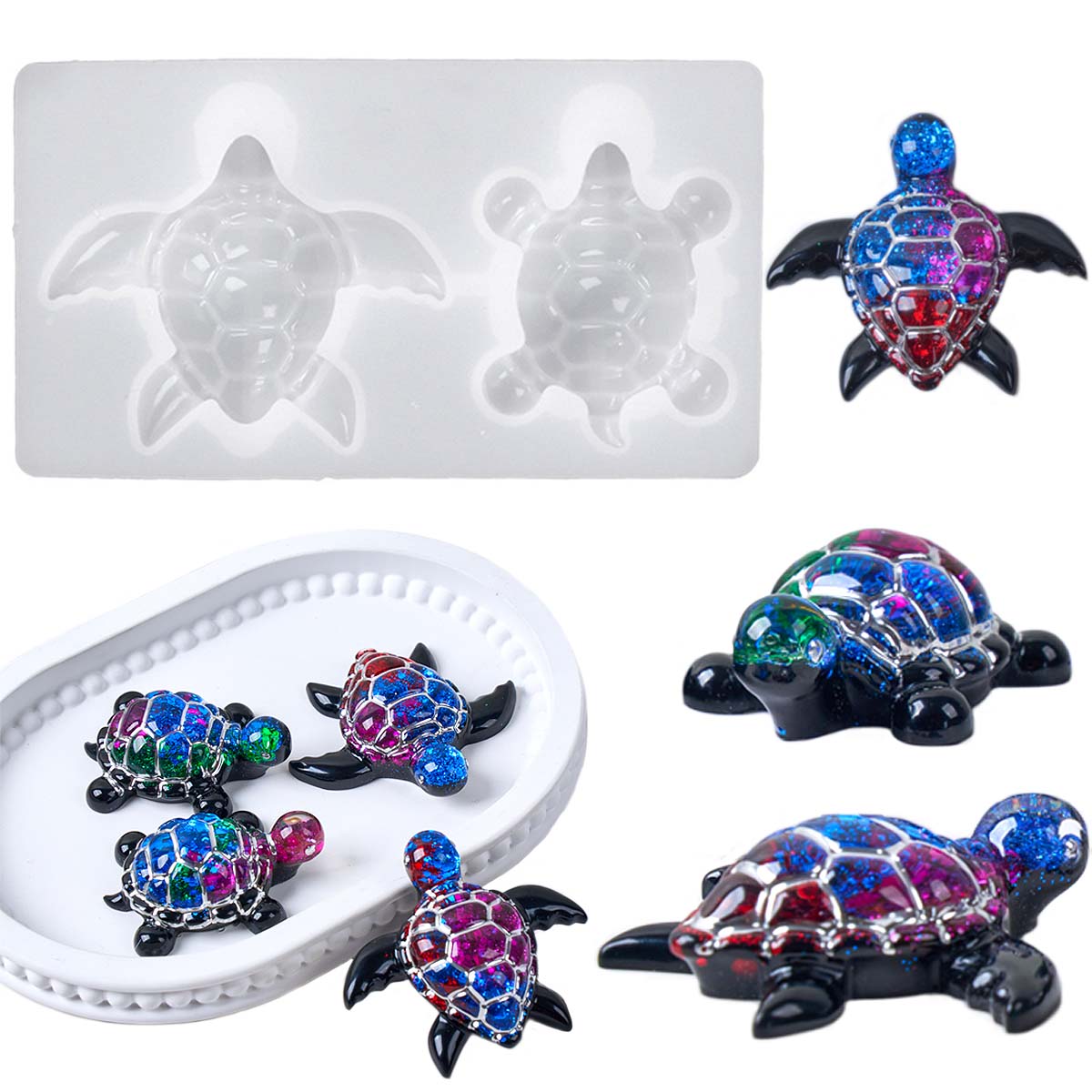 3D Sea Turtle Keychain Silicon - огляд і ціна Resin Art Liquid