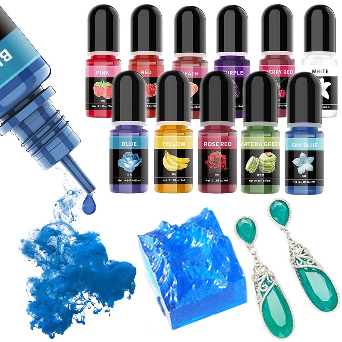 5ml/Bottle Epoxy Resin Pigment - огляд і ціна Resin Art Liquid